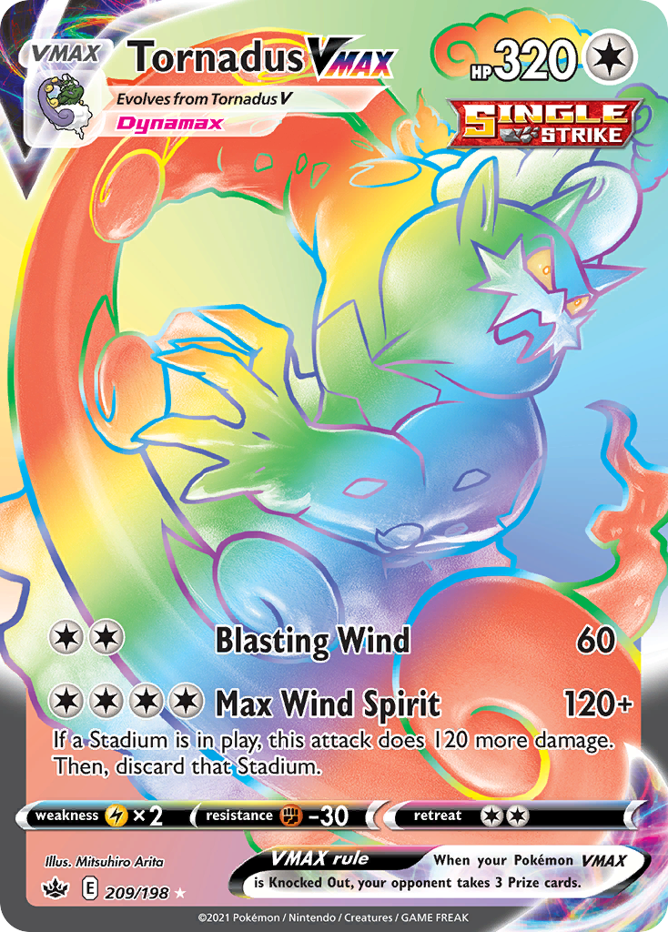 Chilling Reign Tornadus VMAX #209/198